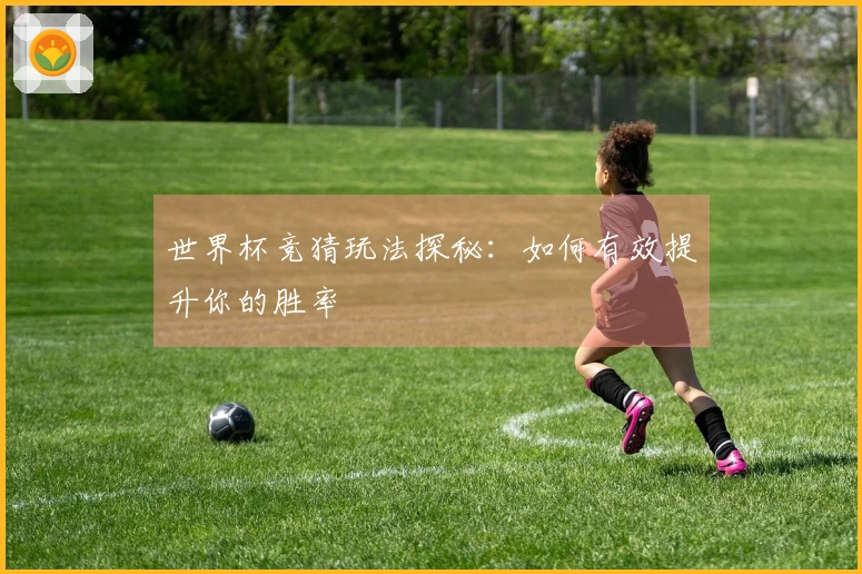 世界杯竞猜玩法探秘：如何有效提升你的胜率