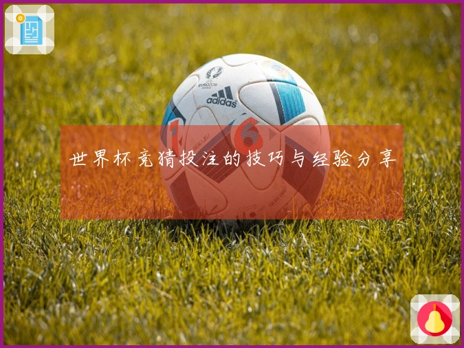 世界杯竞猜投注的技巧与经验分享
